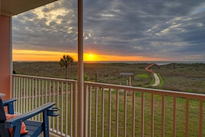 Amazing ocean views and sunset from the balcony.