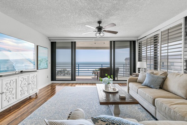 Spacious Living Room With View