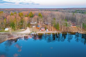 Bluff Lake | Aerial View | Semi-Private Beach