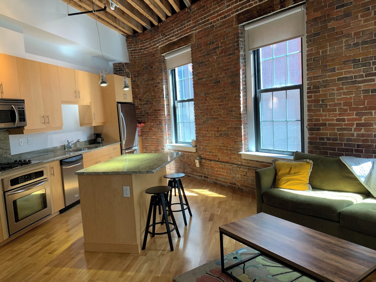 1850’s Luxury post & beam condo in converted warehouse in heart Boston