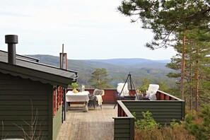 Utsikt fra terrasse 