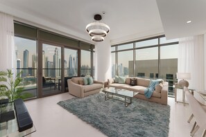 Exclusive holiday rental with breathtaking views in Emaar Beachfront Dubai