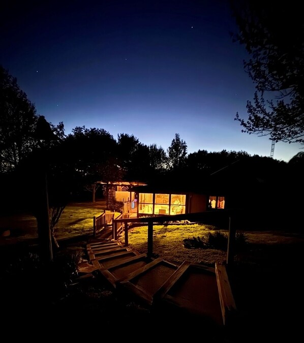 Nighttime porch lights