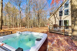 Exterior | 2-Story Cabin | Hot Tub