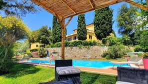 Activities, Amenities, Balcony / Terrace / Patio, Building Exterior, Facilities, Garden, Living Room, Main Entrance, People, Pool, Spring, Summer, Wellness