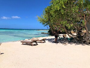 Plage de sable blanc