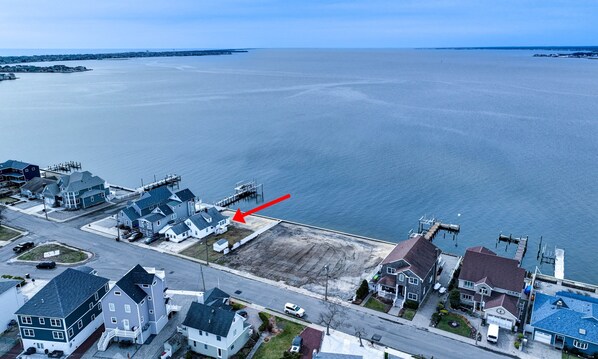Arial View: 12 miles of open water