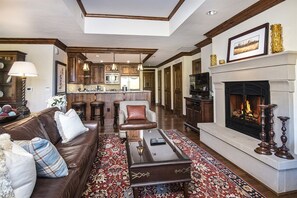 Living room and kitchen