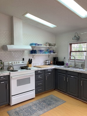 Bright and spacious kitchen.