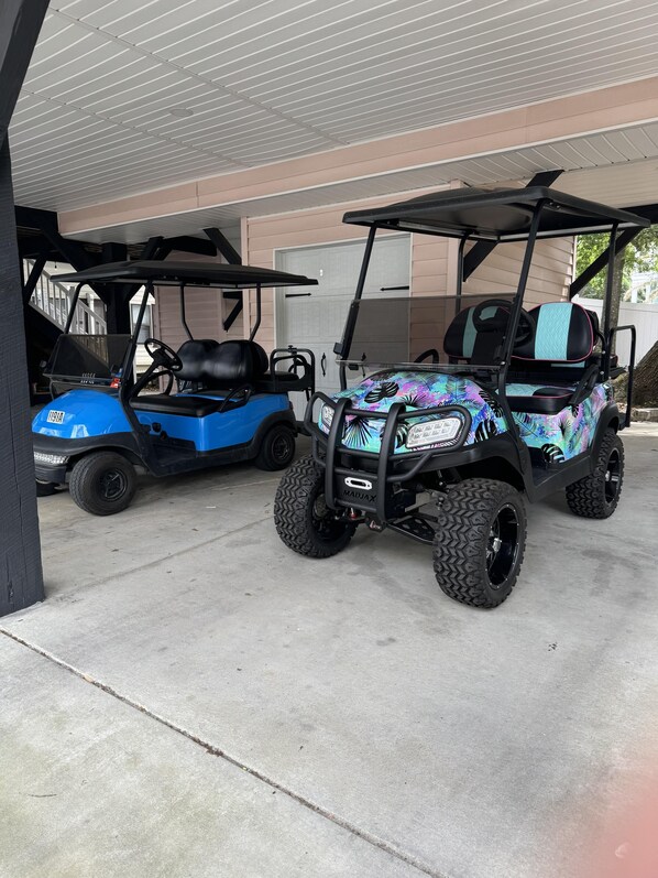 Golf carts - One comes Complementary