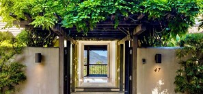 Front door through to patio