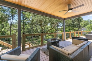 Enjoy the views from the 2nd level deck!