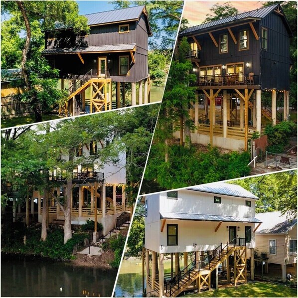2 Luxe Three Story Treehouse Cabins With Amazing  Views Of Guadalupe River