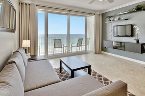 Gulf views in the living room