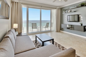 Gulf views in the living room