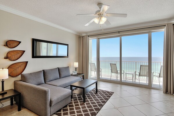 Gulf front living room