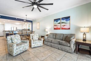 Gulf front living room