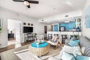 Gulf front living room