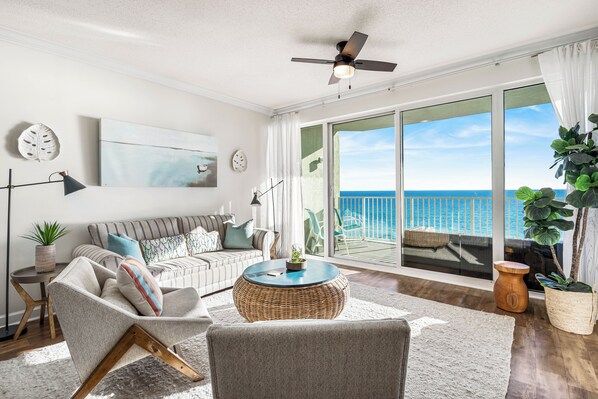 Gulf front living room