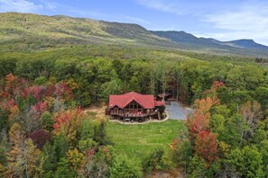 Hemlock Haven sits on 4 acres, bordered by the George Washington National Forest