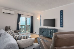 Ocean views from the living area
