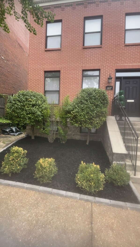Beautiful landscaped front