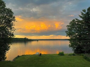 . . . as well as unspoiled views of the lake's undeveloped Western shoreline  