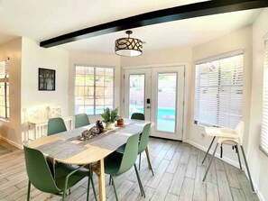 Dining Room with High Chair