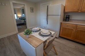 Experience the convenience of our dining area within the kitchen