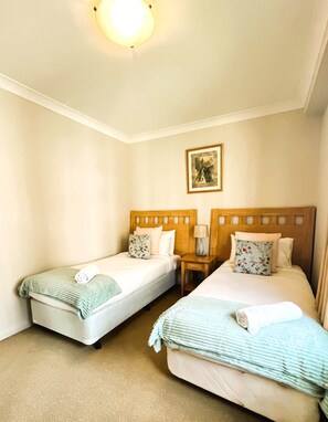 Second Bedroom has two Single Beds & built in robes