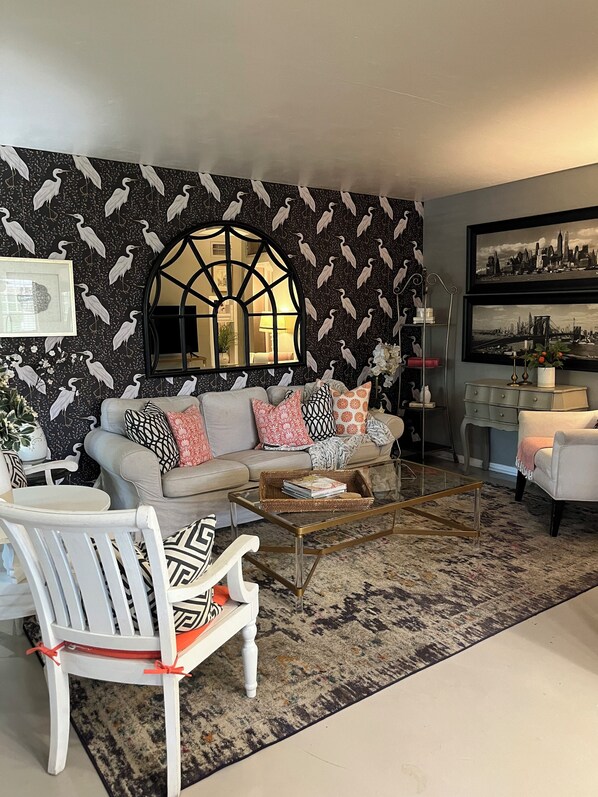 Living room from dining room.