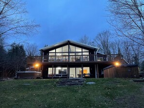Evening Lake View of Cottage