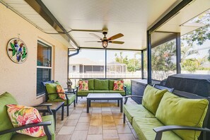 Screened-In Porch | Smart TV | Mini Fridge