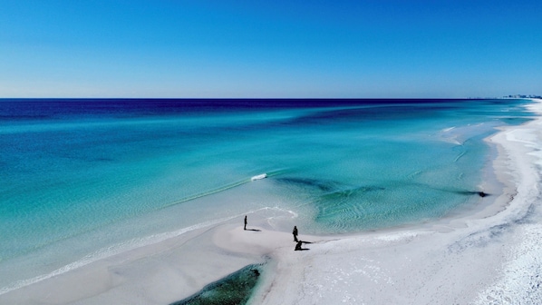 Drone footage of Grayton Beach