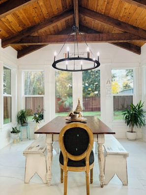 Our dining room aka Hallelujah room!