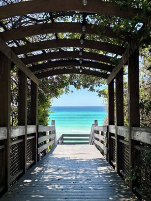 Entrance to one of the many beach accesses.