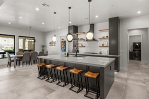 Fully stocked kitchen