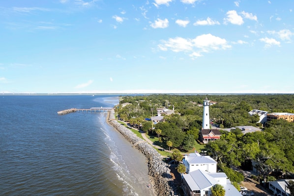 Coastline of Village , Beach and Pier located 3 blocks from 416 Magnolia Ave SSI