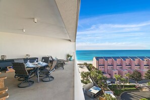 Enjoy the Gulf View, take in the Salty Ocean Air and Relax on the Spectacular 400 Sq Ft Balcony