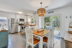 Well-equipped open kitchen