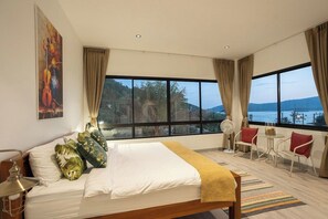 Bedroom with seaview