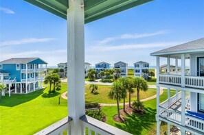 View of Ocean from deck off the dining room/living room. 