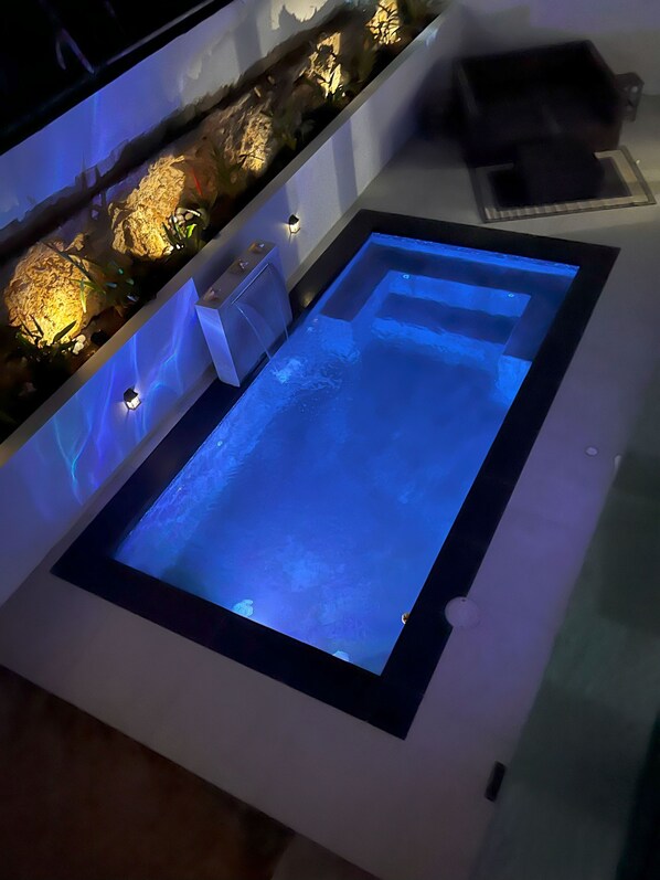 Newly built pool.