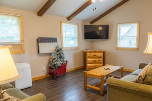 Upstairs living room with Roku TV