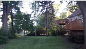 Side yard with peacefull shaded setting