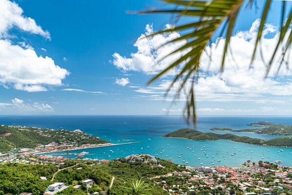 Incredible views of the Charlotte Amalie Harbor and both the sunrise and sunset!