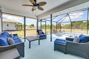 Furnished Patio | Single-Story Home