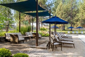 Community shaded lounging