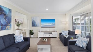 Lounge Room with Flat Screen TV