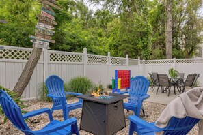 Gather round the firepit.